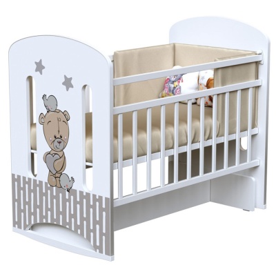 Кровать детская Love me ВДК белая 1